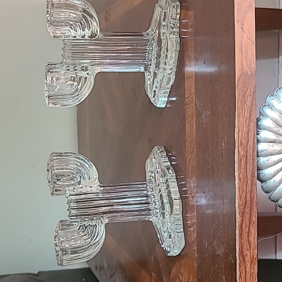 Anchor Hocking Antique candleholders MCM, EUC - Picture 3 of 3